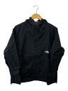 【中古】THE NORTH FACE◆COMPACT JACKET_コンパクトジャケット/M/ナイロン/BLK/無地【メンズウェア】