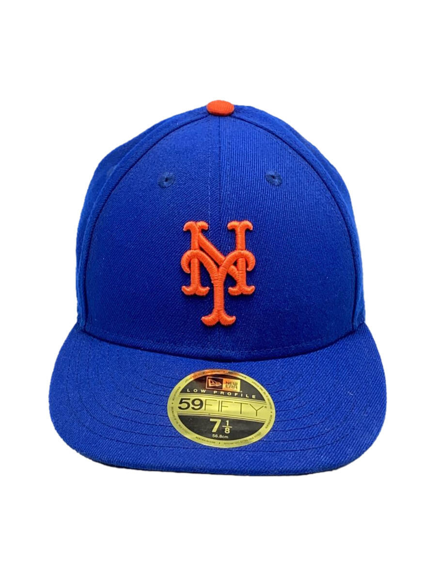 【中古】NEW ERA◆キャップ/7 1/8/ウール/BLK/メンズ【服飾雑貨他】