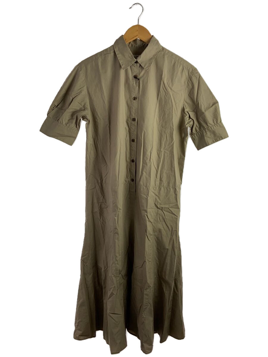 【中古】IENA◆半袖ワンピース/38/コットン/ベージュ/無地/23-040-900-9630-2-0//【レディースウェア】