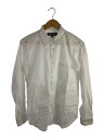 【中古】COMME des GARCONS HOMME DEUX◆AD2023/Jacquard L/S shirt/長袖シャツ/S/コットン/WHT/総柄/DM-B030【メンズウェア】(4)
