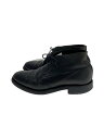 【中古】CROCKETT&JONES◆チャッカブーツ/--/BLK/レザー【シューズ】