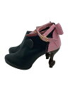 【中古】ちゃけちょけ/ブーティ/25cm/BLK/レザー//【シューズ】