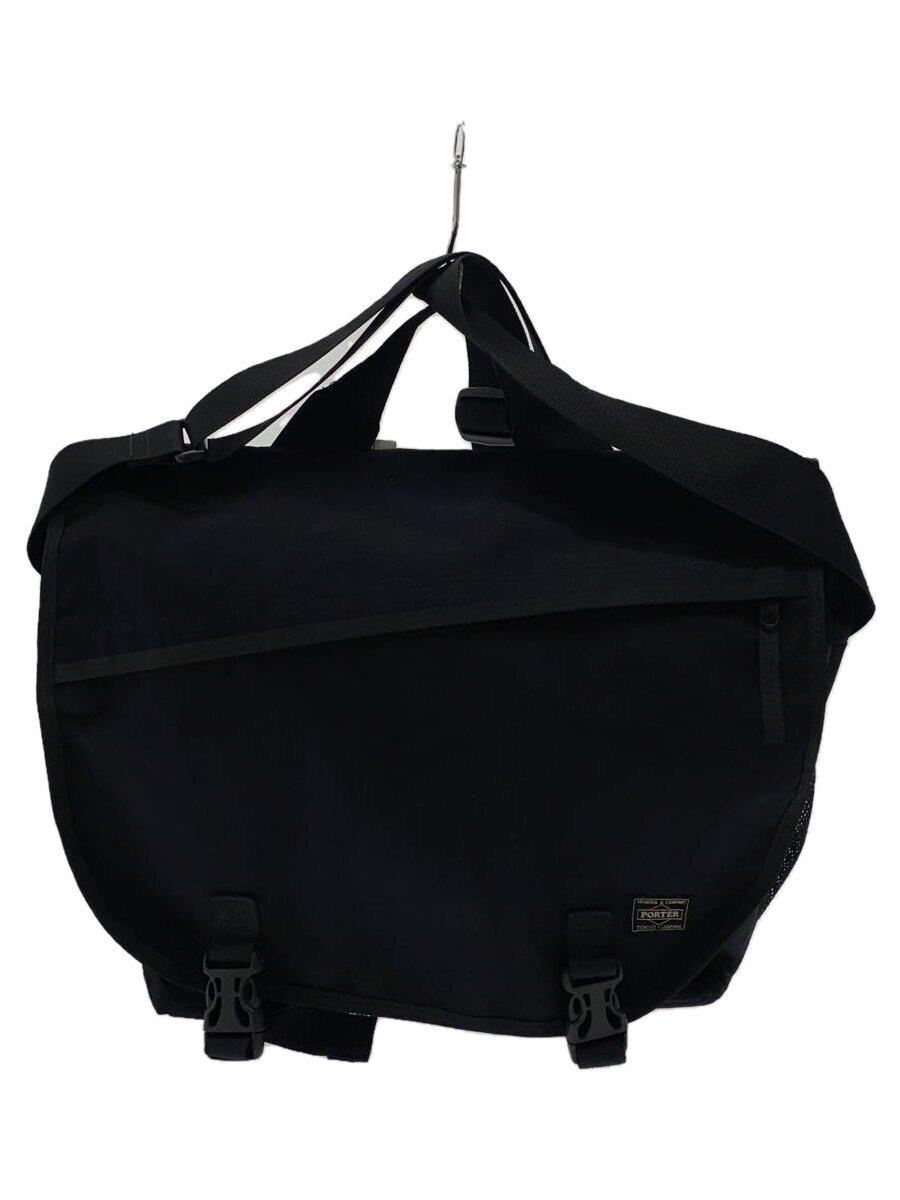 【中古】HEAD PORTER◆ショルダーバッグ/ポリエステル/BLK/無地//【バッグ】
