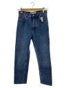 【中古】LOEWE◆21AW/アナグラムレザーポケットウォッシュドパンツ/ボトム/34/デニム/IDG/S359331XDJ【レディースウェア】