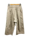 【中古】mizuiro ind◆ワイドパンツ/コーデュロイ/WHT/無地【レディースウェア】