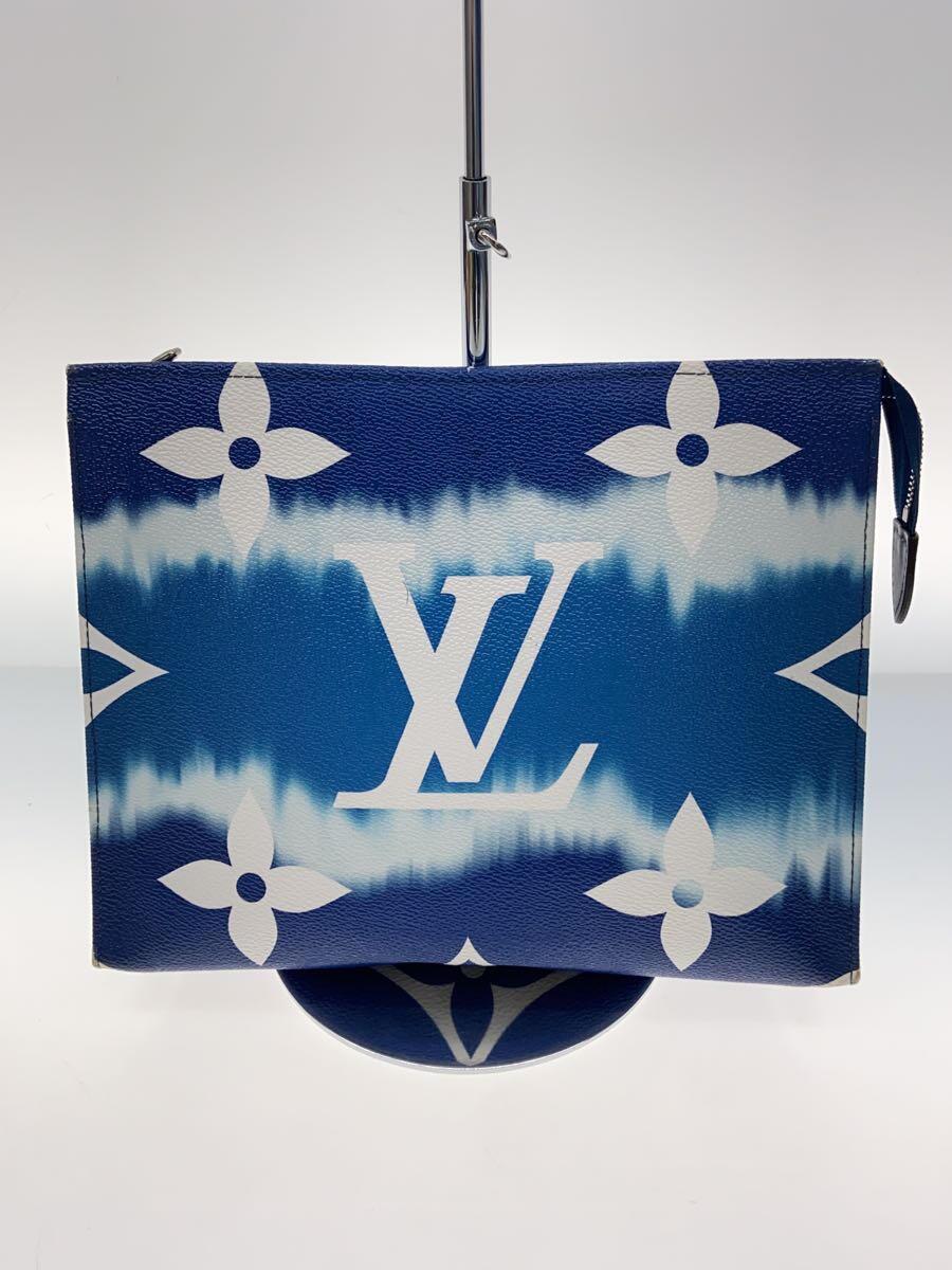 【中古】LOUIS VUITTON◆クラッチバッグ/--/BLU/総柄/M69136//【バッグ】