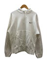 【中古】NIKE◆90s/シミ有/パーカー/XXL/コットン/WHT【メンズウェア】