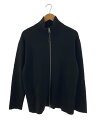 【中古】LOEWE◆23AW/アナグラムジップアップカーディガン/M/ウール/BLK/H526Y16K42【メンズウェア】