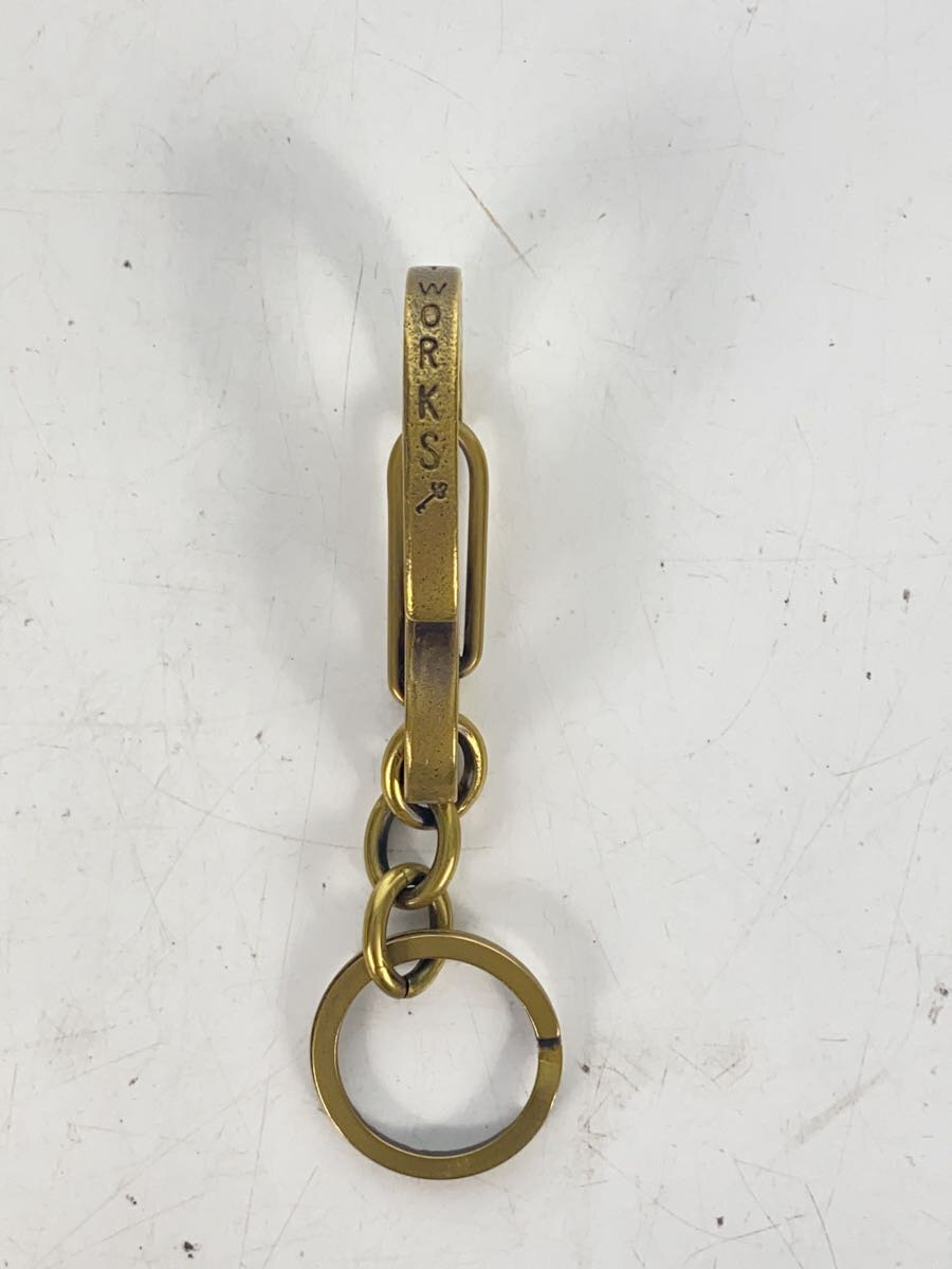 【中古】CLUCT◆THUNDER KEY RING/キーリング/キーホルダー/カラビナ/GLD/メンズ【服飾雑貨他】