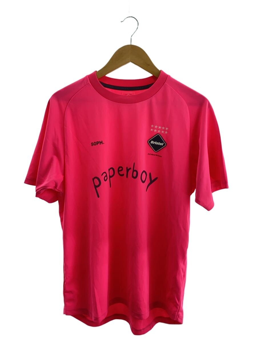 F.C.R.B.(F.C.Real Bristol)◆×paperboy PRE MATCH TOP/24SS/Tシャツ/L/PNK/FCRB-240149//