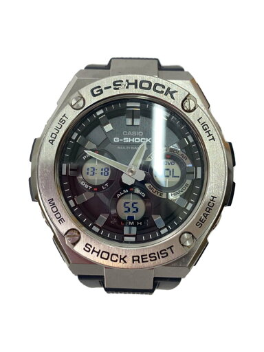 【中古】CASIO◆腕時計/--/--/GRY/BLK【服飾雑貨他】 【中古】CASIO◆腕時計/--/--/GRY/BLK【服飾雑貨他】
