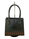 【中古】YVES SAINT LAURENT◆ハンドバッグ/レザー/BLK/持ちて劣化有【バッグ】