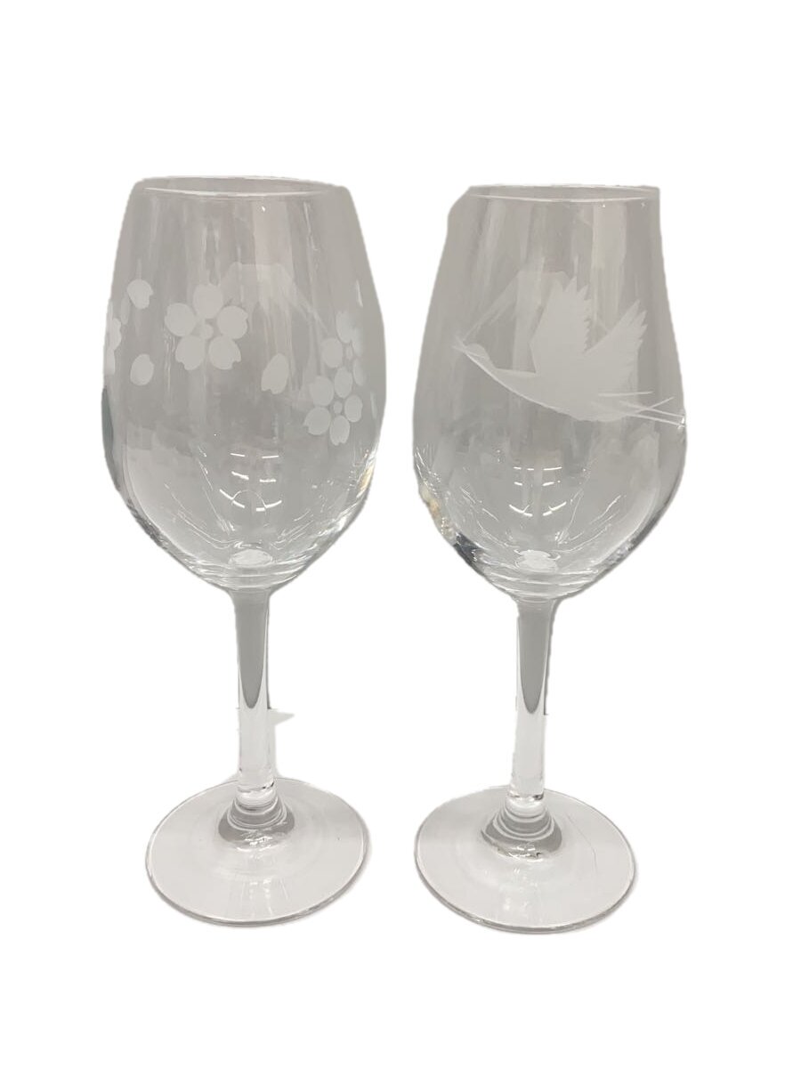 【中古】江戸切子◆グラス/2点セット/CLR/太武朗工房【キッチン用品】