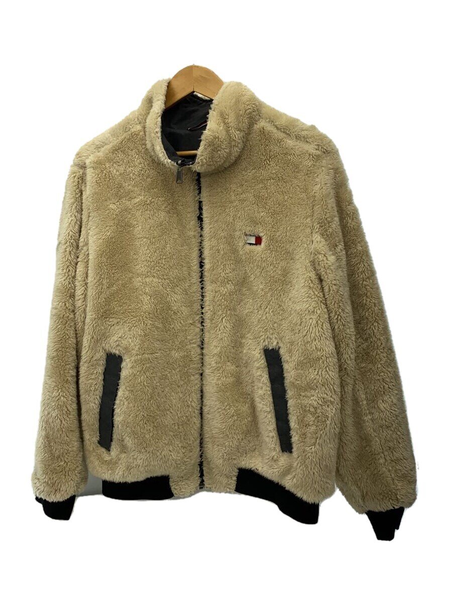 【中古】TOMMY HILFIGER◆フリースジャケット/S/ナイロン/GRY【メンズウェア】