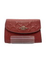 【中古】COACH◆キーケース/レザー/RED/総柄/レディース/F73603/内側汚れ有【服飾雑貨他】
