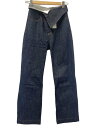 【中古】AMERI◆WRAP WAIST DENIM PANTS/ボトム/24/デニム/IDG/01920850060【レディースウェア】