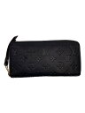 【中古】LOUIS VUITTON◆ジッピー・ウォレット_モノグラム・アンプラント_NVY/牛革/NVY/総柄/メンズ【服飾雑貨他】