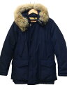 【中古】Woolrich◆ダウンジャケット/XS/ナイロン/ネイビー/無地/管NoEF-7271【メンズウェア】