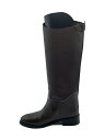 【中古】REMME◆ロングブーツ/36/BRW/レザー【シューズ】(4)