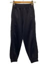 【中古】FENDI◆ジャージパンツ/トラックパンツ/ラインパンツ/36/ブラック/FAB285 AK7H【レディースウェア】