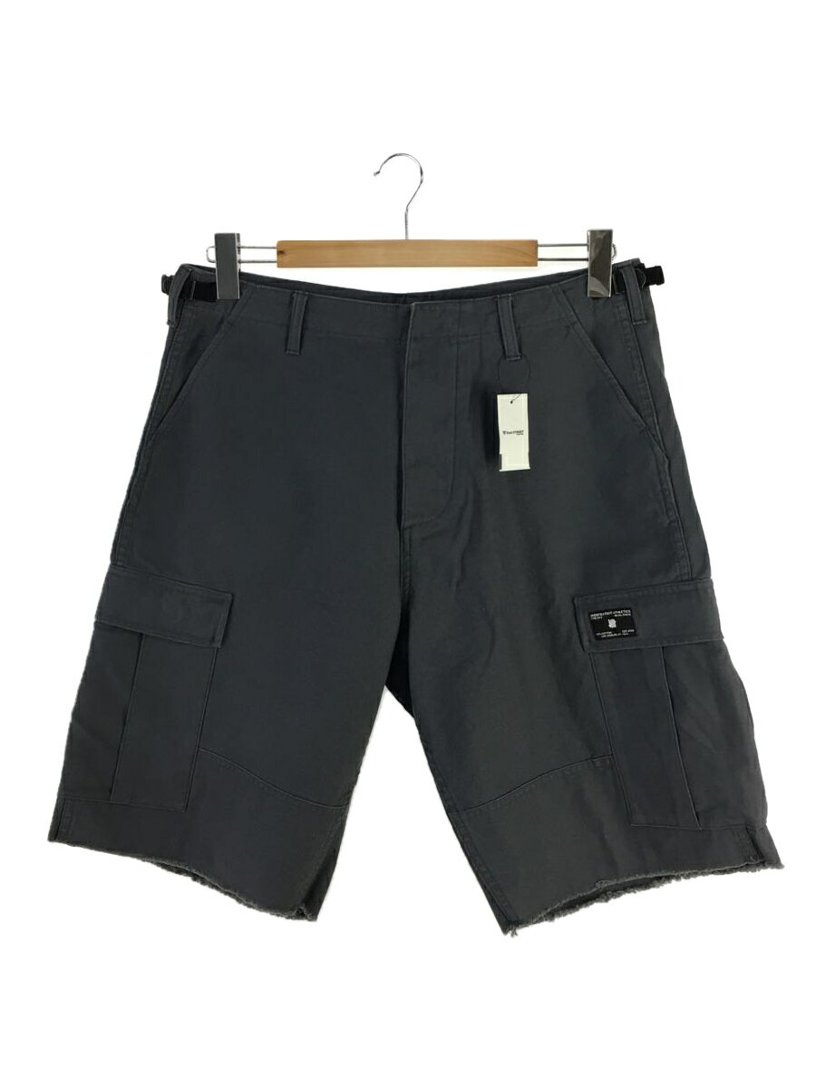【中古】UNDEFEATED◆ショートパンツ/34/コットン/GRY/210077207006【メンズウェア】