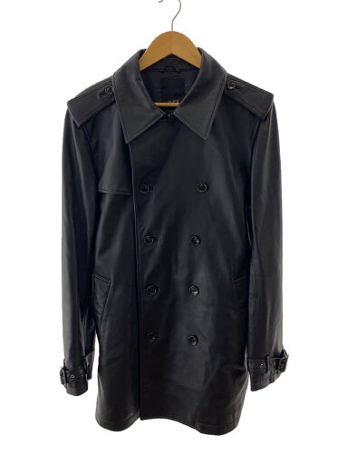 【中古】SLICK◆コート/2/羊革/BLK/無地【レディースウェア】 【中古】SLICK◆コート/2/羊革/BLK/無地【レディースウェア】