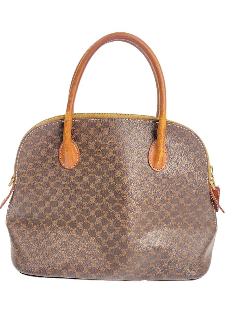 C, G, K - 【中古】CELINE◆ハンドバッグ/レザー/BRW/総柄/M93【バッグ】