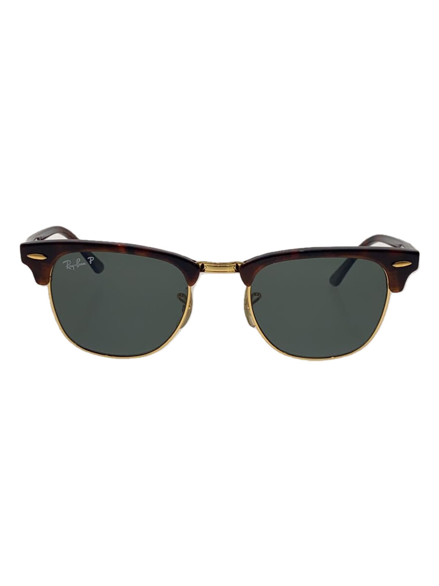 【中古】Ray-Ban◆サングラス/--/プラスチック/BRW/GRN/メンズ/RB3016【服飾雑貨他】