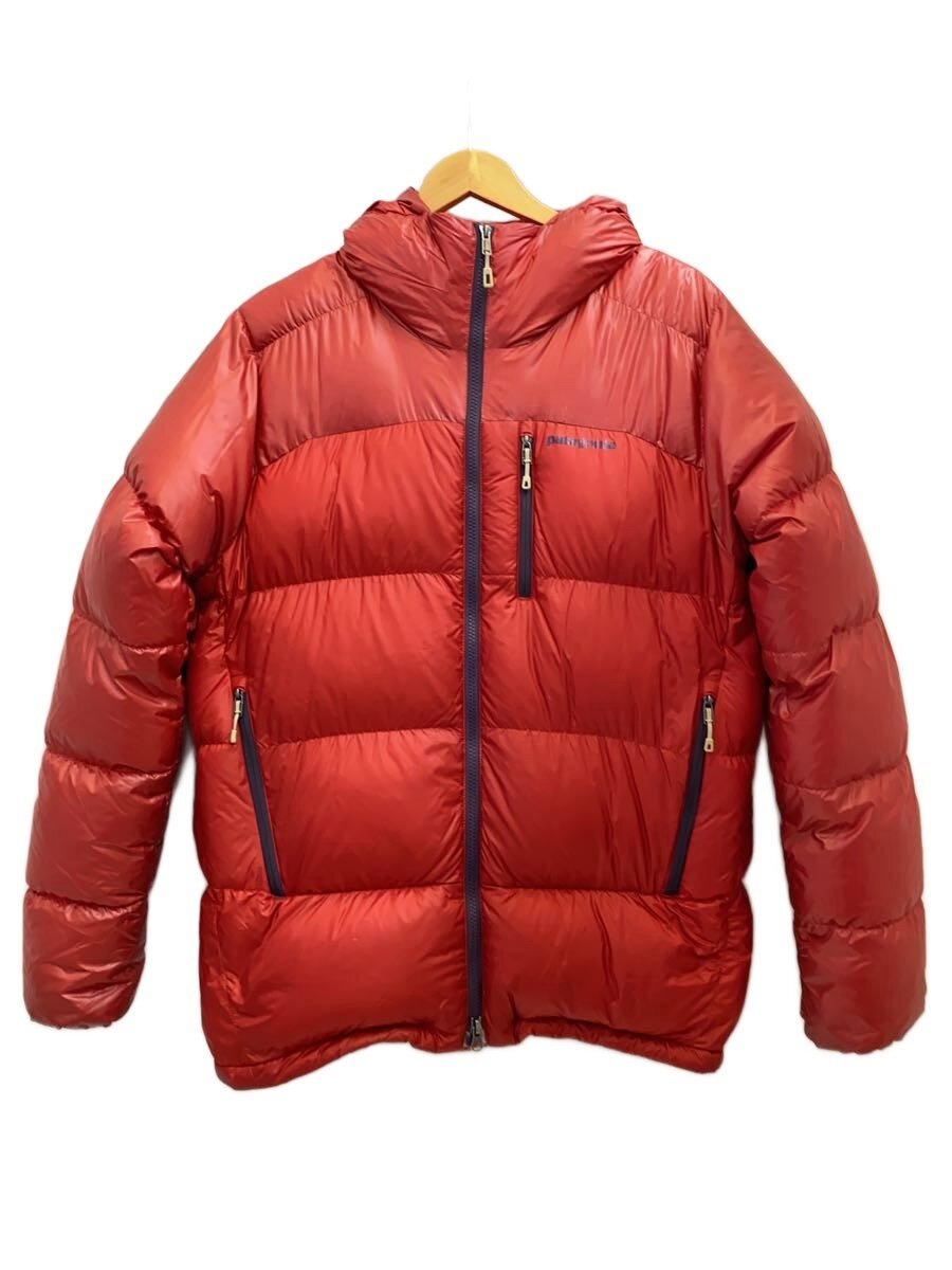 【中古】patagonia◆ダウンジャケット/M/ポリエステル/RED/無地/84570FA14/状 ...