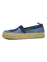 【中古】LOUIS VUITTON◆LVロゴ/エスパドリーユ/スリッポン/レースレススニーカー/デニム/37.5/IDG/イタリア製【シューズ】(4)