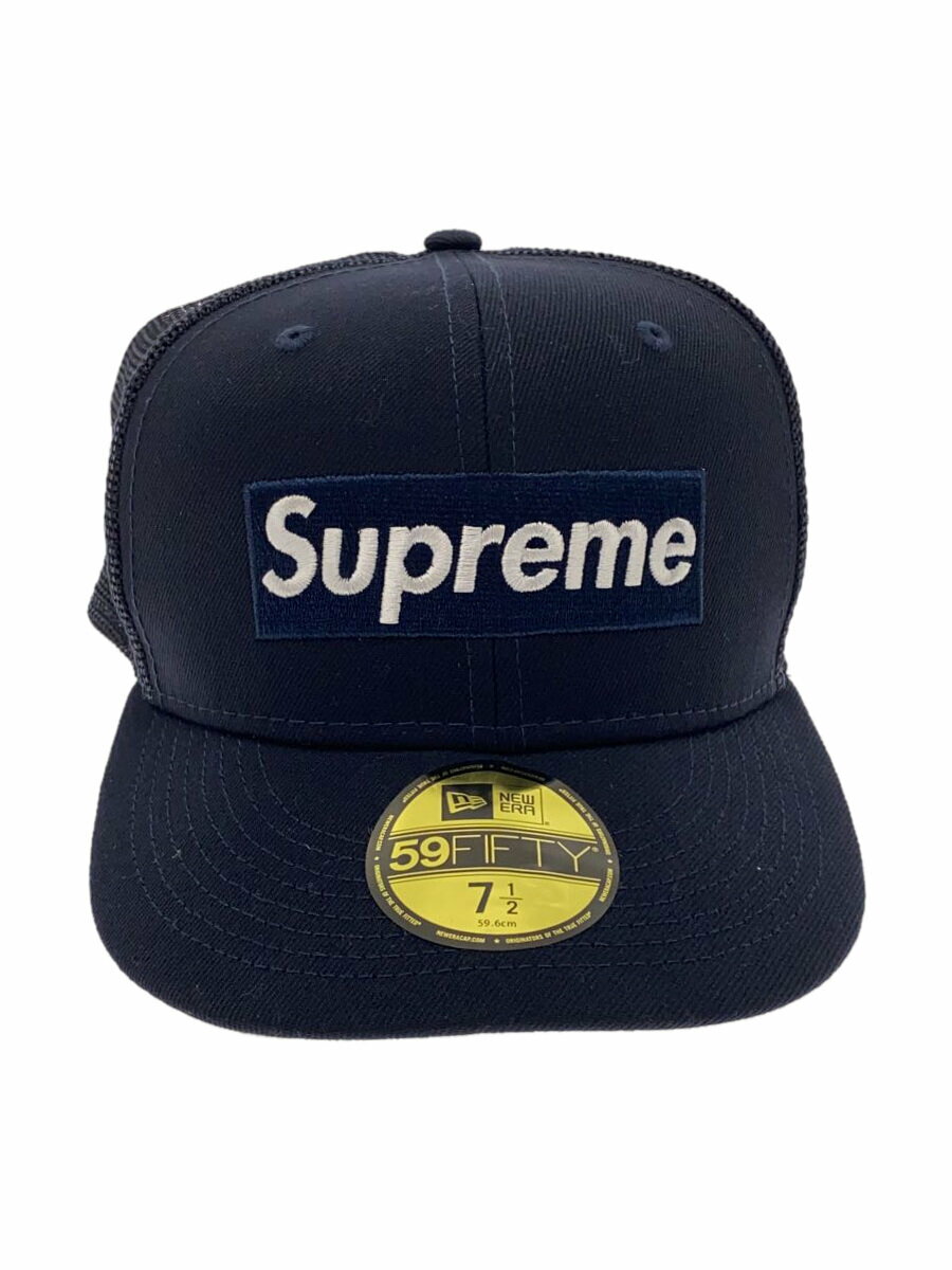 【中古】Supreme◆22SS/Box LOGO Mesh Back New era cap/キャップ/7 1/2/ポリエステル/NVY///【服飾雑貨他】