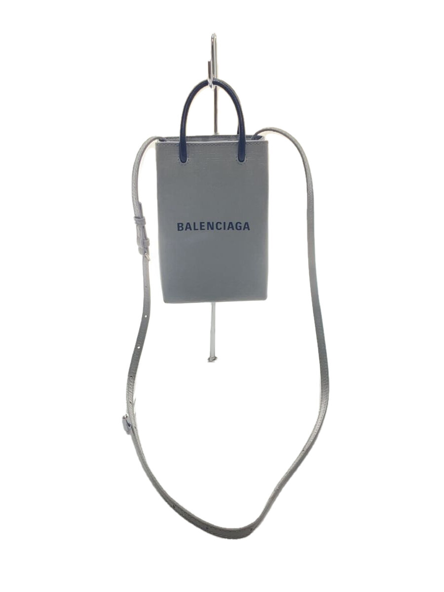 【中古】BALENCIAGA◆ショルダーバッグ/--/GRY/593826【バッグ】