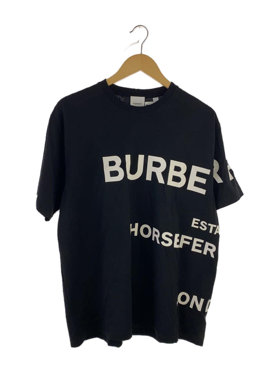 【中古】BURBERRY◆Tシャツ/M/コットン/BLK/プリント/8040694//【メンズウェア】