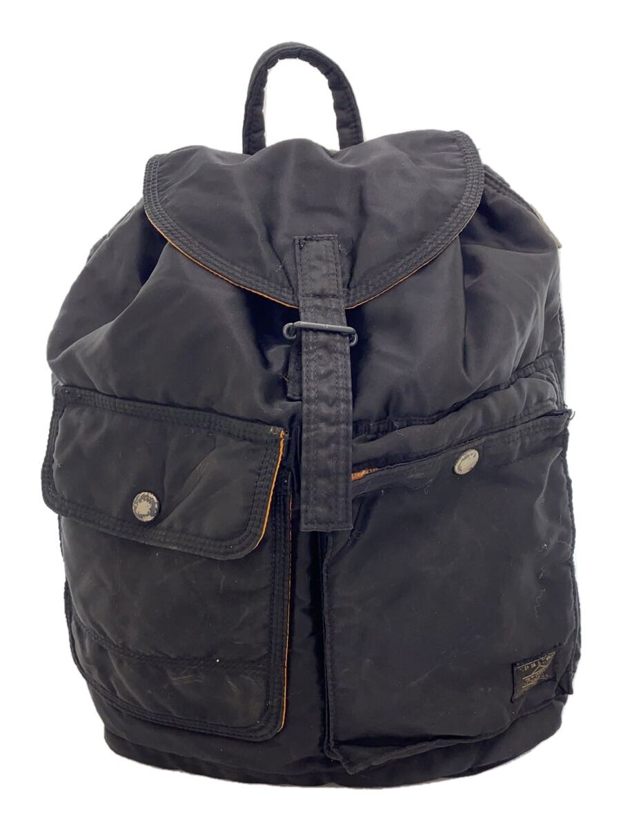 【中古】PORTER◆使用感有/TANKER BACKPACK/リュック/ナイロン/BLK//【バッグ】