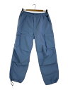 【中古】HUF◆ボトム/M/ナイロン/BLU【メンズウェア】