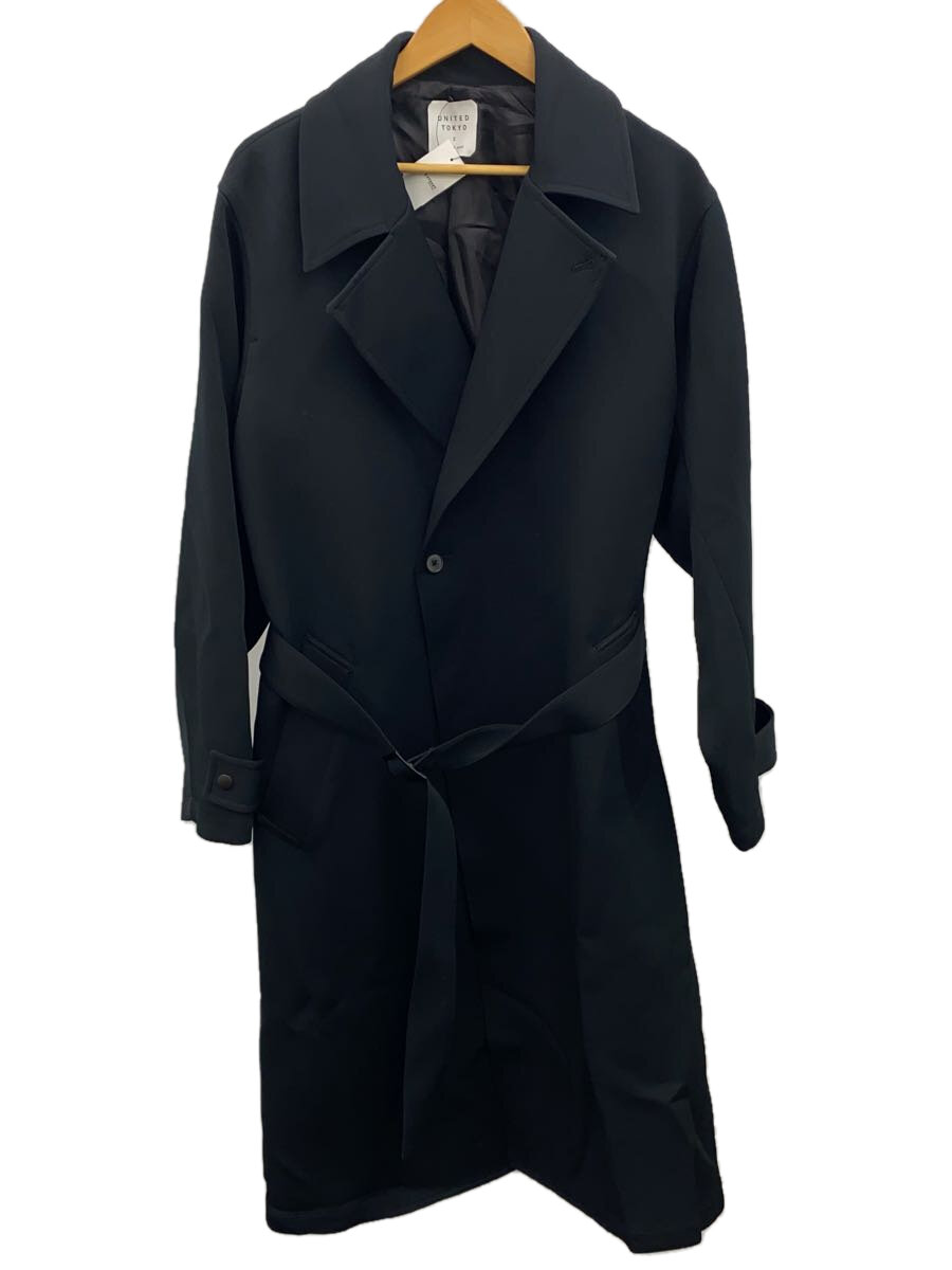 UNITED TOKYO ブラック トレンチコート TRIPLE TWILL 2WAYトレンチコート（トレンチコート）｜UNITED