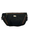 【中古】GUCCI◆ウエストバッグ/ナイロン/BLK/無地【バッグ】