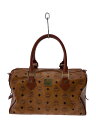 【中古】MCM◆ボストンバッグ/レザー/CML/総柄【バッグ】