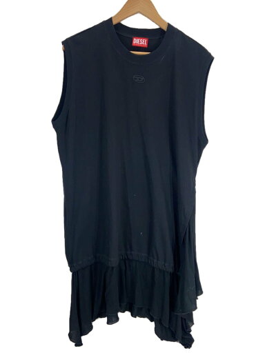 【中古】DIESEL◆rolletty/ノースリーブワンピース/XS/ポリエステル/BLK【レディースウェア】 【中古】DIESEL◆rolletty/ノースリーブワンピース/XS/ポリエステル/BLK【レディースウェア】