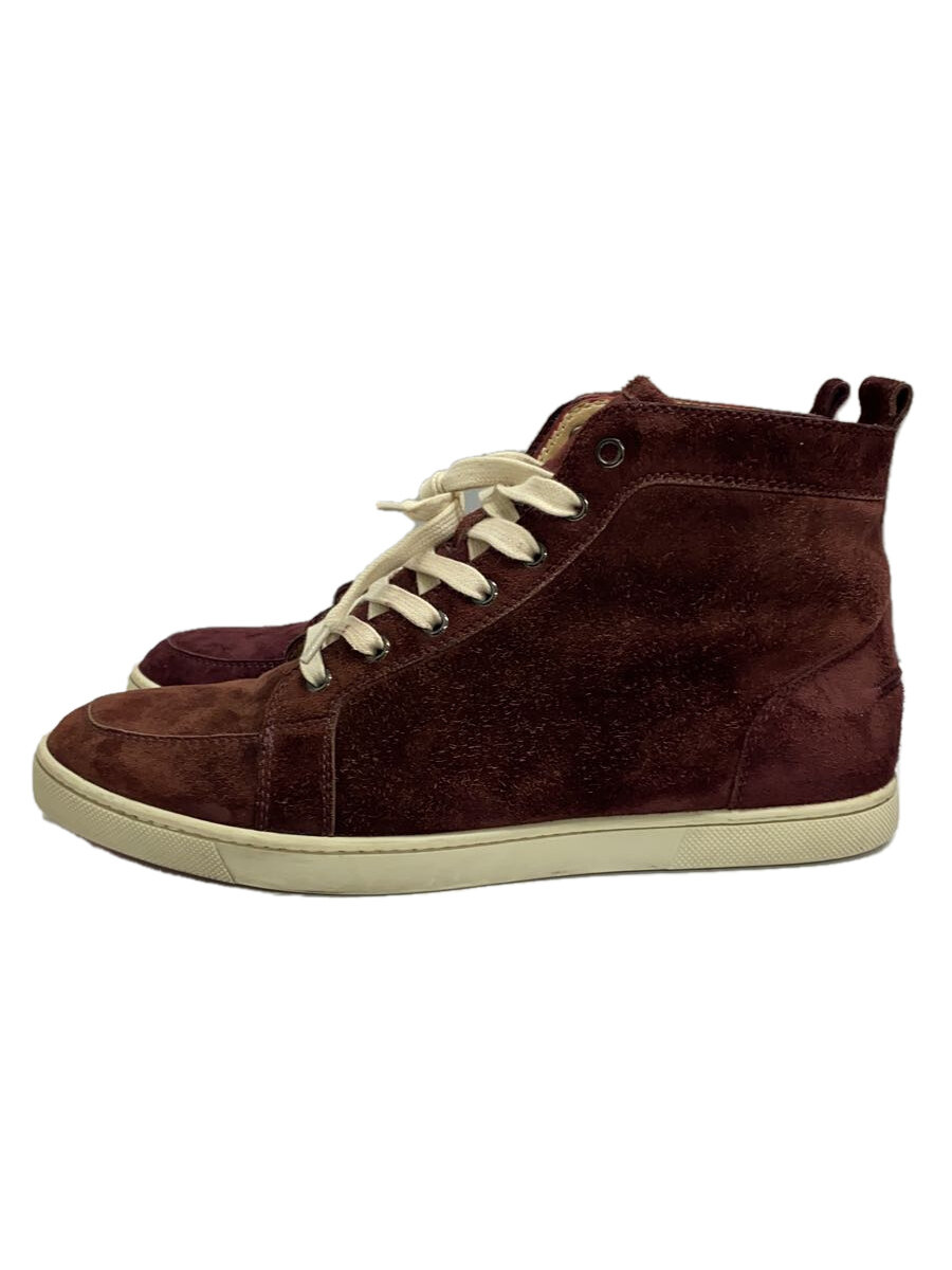 【中古】Christian Louboutin◆ハイカットスニーカー/41/ボルドー【シューズ】