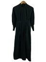 【中古】ENFOLD◆長袖ワンピース/36/ポリエステル/BLK/300AA333-1630【レディースウェア】