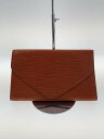 【中古】LOUIS VUITTON◆クラッチバッグ/レザー/BRW/無地【バッグ】