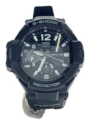 【中古】CASIO◆クォーツ腕時計・G-SHOCK/デジアナ/BLK/BLK【服飾雑貨他】 【中古】CASIO◆クォーツ腕時計・G-SHOCK/デジアナ/BLK/BLK【服飾雑貨他】