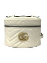 【中古】GUCCI◆リュック GGスプリーム オフディア/レザー/WHT/無地/グッチ/ホワイト/箱付属【バッグ】