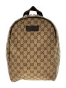 【中古】GUCCI◆リュック_GGキャンバス/449906/キャンバス/BEG【バッグ】