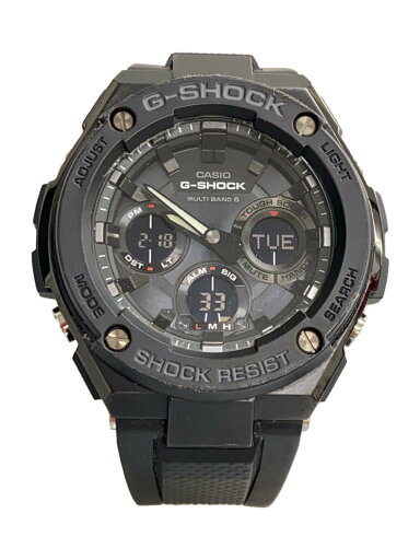 【中古】CASIO◆腕時計/デジアナ/ラバー/BLK/BLK/GST-W100G-1BJF//【服飾雑貨他】 【中古】CASIO◆腕時計/デジアナ/ラバー/BLK/BLK/GST-W100G-1BJF//【服飾雑貨他】