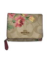 【中古】COACH◆3つ折り財布/--/BEG/総柄/レディース/F75922【服飾雑貨他】