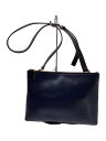 【中古】Paul Smith◆シティエンボス/2WAYクラッチ/ショルダーバッグ/レザー/NVY/PSN225【バッグ】