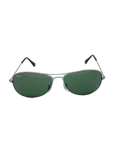 【中古】Ray-Ban◆サングラス/ティアドロップ/チタン/SLV/GRN/メンズ【服飾雑貨他】 【中古】Ray-Ban◆サングラス/ティアドロップ/チタン/SLV/GRN/メンズ【服飾雑貨他】