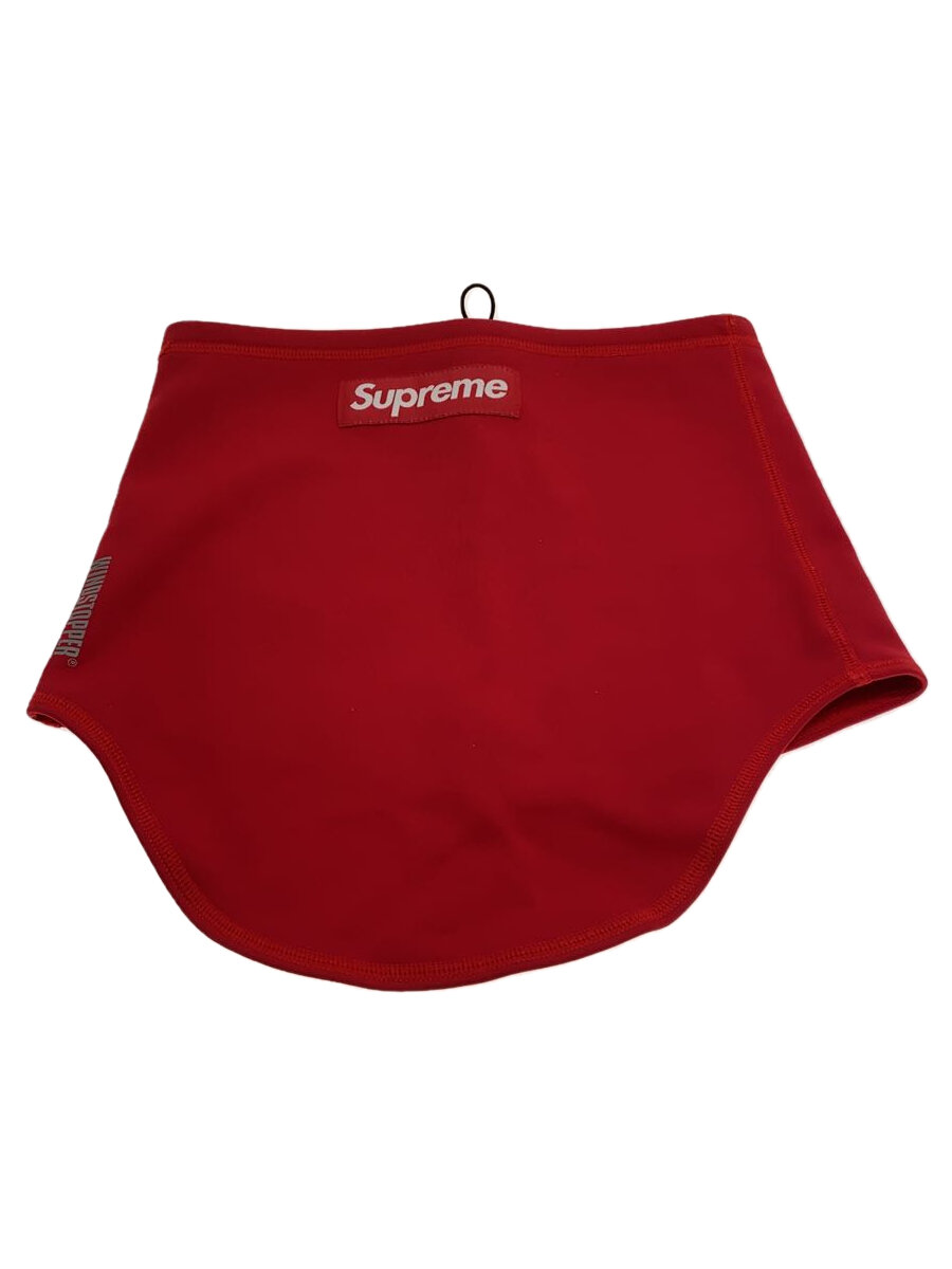 【中古】Supreme◆2022FW/Windstopper Neck Gater/ポリエステル/RED/無地/メンズ【服飾雑貨他】